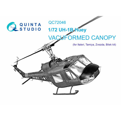 QC72046 Набор остекления для модели Uh-1 (Italeri)