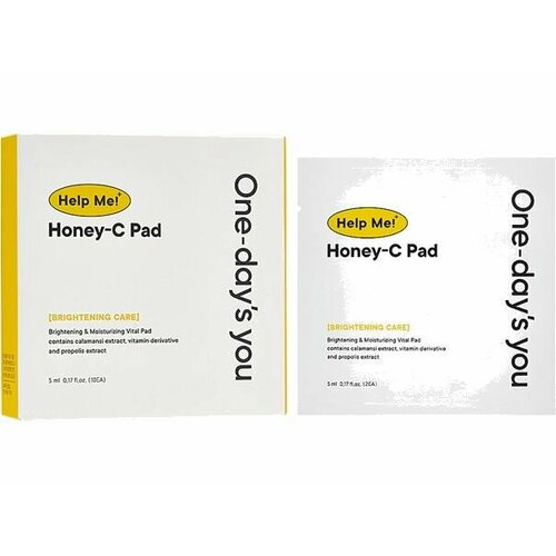 Диски для сияния кожи лица One-days you Help Me Honey-C Pad