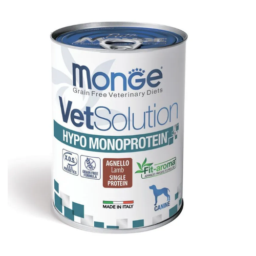 Monge VetSolution влажный корм для собак, при пищевой непереносимости, с ягненком (1шт в уп), 400 гр