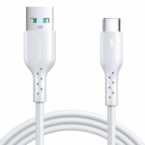 USB-кабель для быстрой зарядки Flash Charge Series 3A USB-C / Type-C, iPhone 15 / Xiaomi / Samsung /Honor USB - Type-C 3 метра, 3A, (Белый) 3 метра