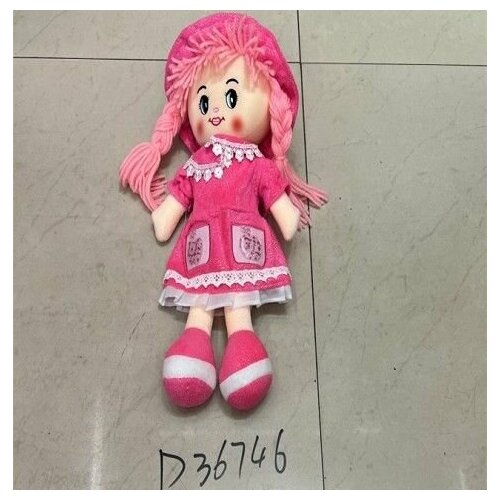 МС. Кукла 35см 3цв D36746 мягкая кукла 35см
