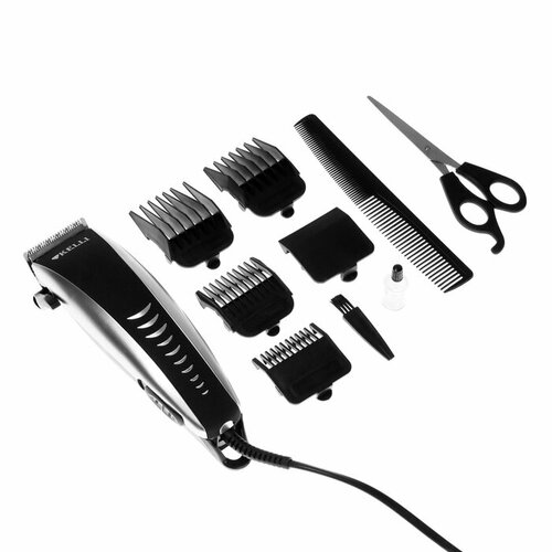 Машинка для стрижки KELLI KL-7005 45 Вт 36912 мм нерж сталь 220 В чёрно-серебристая комплект из 2 шт 347400₽