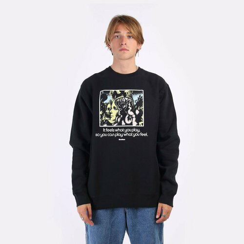 Свитшот Butter Goods Feeling Crewneck, размер S, черный