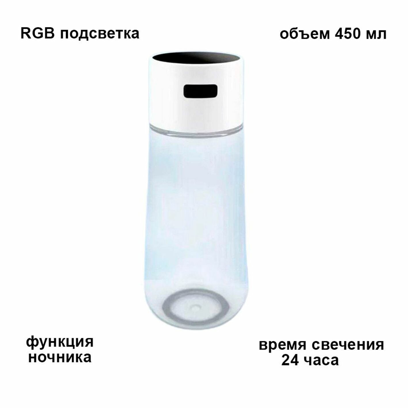 Светящаяся RGB бутылка для воды