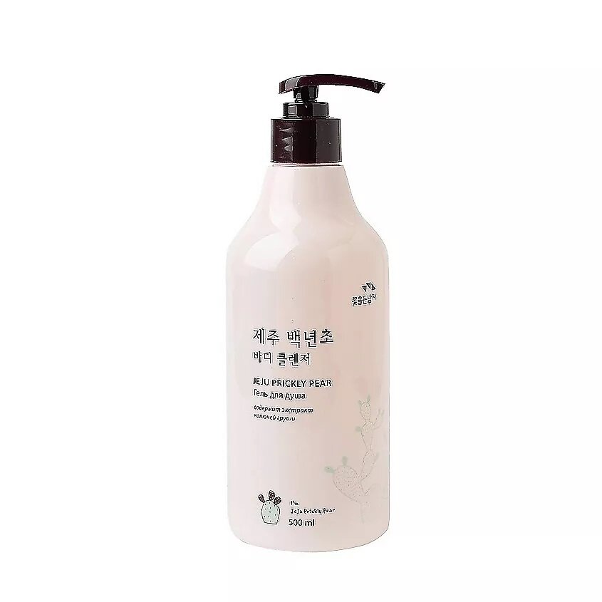 Flor de Man Гель для душа с кактусом Jeju Prickly Pear Body Cleanser 500 мл