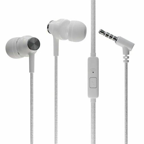 Наушники More Choice G20 микрофон вакуумные 95 дБ 32 Ом 35 мм 11 м белые 41000₽