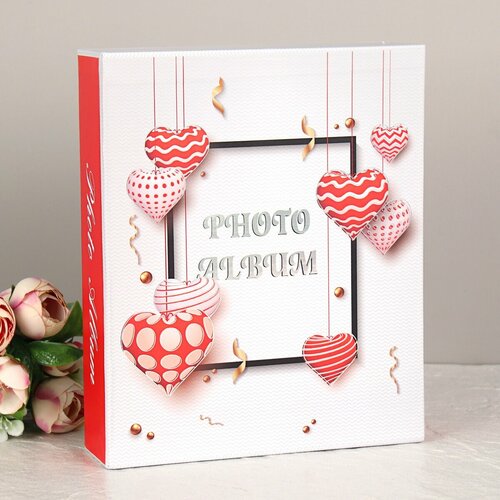 Фотоальбом 80 фото 10x15 Сердечкибез выбора рисунка 610₽