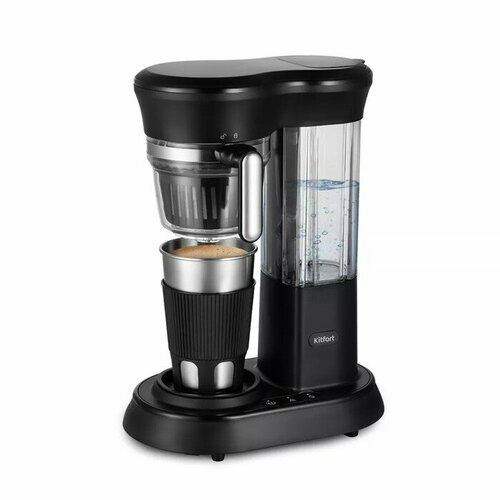 Кофемашина Kitfort КТ-7141 600120 Вт 50 г 045 л чёрная 1190000₽