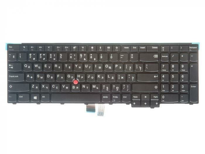 Клавиатура (keyboard) для ноутбука Lenovo ThinkPad Edge E531 E540 T540 T540p Grant-105SU черная с рамкой с трекпойнтом гор. Enter ZeepDeep
