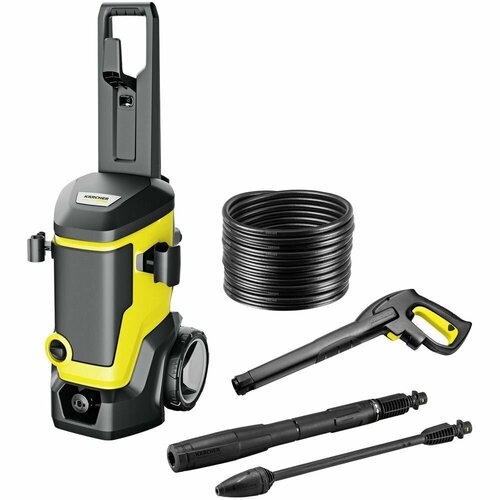 Мойка высокого давления для автомобиля Karcher K 7 WCM, автомойка электрическая, пистолет + шланг + интегрированный фильтр тонкой очистки воды + штуцер, 3000 Вт, черный/желтый