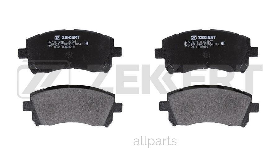 ZEKKERT BS-2580 Колодки торм. диск. передн. Subaru Forester (SF) 97- Impreza (GM GC GD GF) 95- Legacy (BD BE BH BP