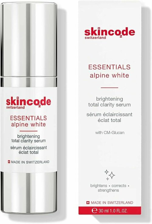 SKINCODE Осветляющая сыворотка Alpine White Brightening Total Clarity Serum