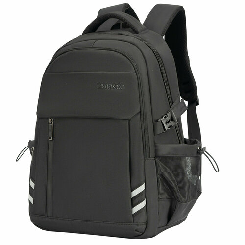 Рюкзак HEIKKI CHALLENGE (хейки) универсальный, 2 отделения, отделение для ноутбука, черный, 47х32х17 см, 272580