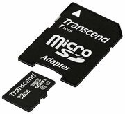 Карта памяти Transcend microSDHC Premium 400X Class 10 UHS-I U1 (60/10MB/s) 32GB + ADP