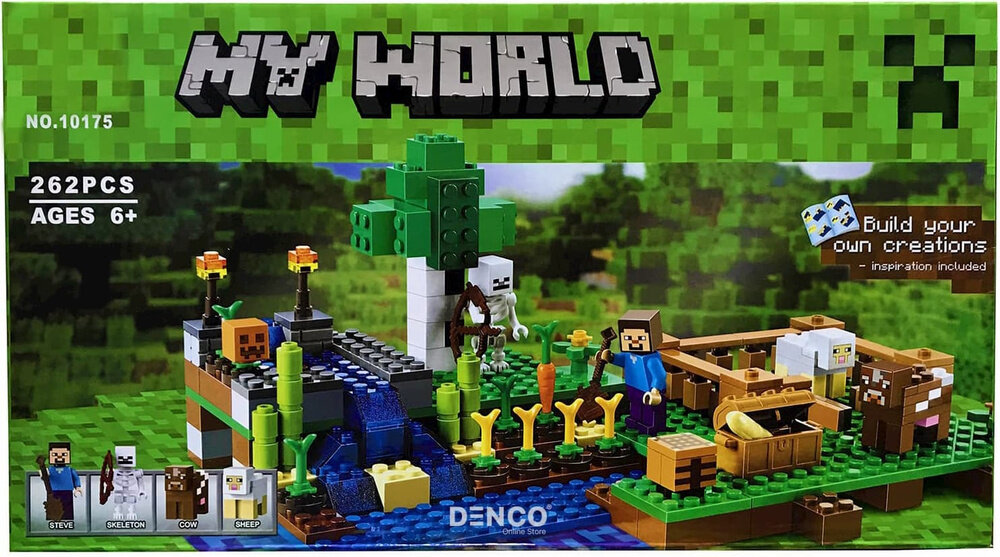 Конструткор Майнкрафт Minecraft My World 10175 Ферма / совместим с лего / детский — фото 1