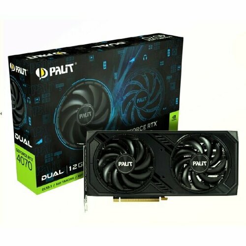 Видеокарта PALIT GeForce RTX 4070 Dual (PA-RTX4070 Dual 12G) (NED4070019K9-1047D)