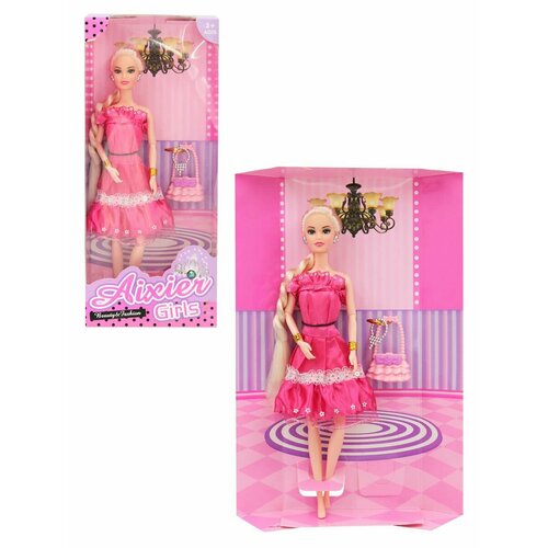 Кукла Aixier Girls 30 см аксессуары в розовом платье AX168-KR3 695₽