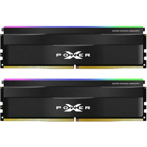 модуль памяти silicon power 16gb 5600мгц xpower zenith rgb ddr5 cl40 dimm 2gx8 sr black Оперативная память для компьютера 32Gb (2x16Gb) PC5-44800 5600MHz DDR5 DIMM CL40 Silicon Power XPower Zenith RGB SP032GXLWU560FDF