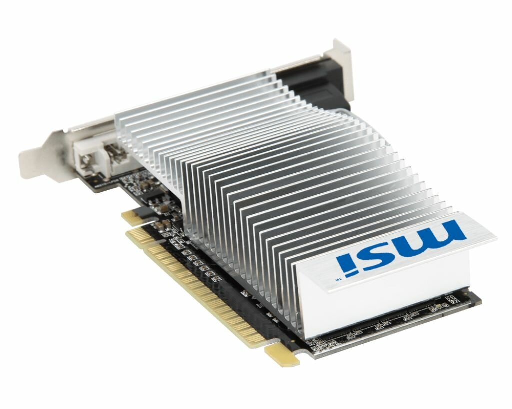 Видеокарта MSI PCI-E N210-1GD3/LP NVIDIA GeForce 210 1Gb 64bit DDR3 460/800 DVIx1 HDMIx1 CRTx1