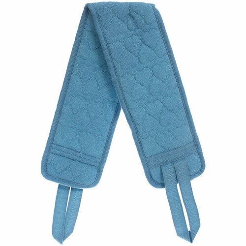 Мочалка для тела жёсткая «Premium - Dalila», цвет тёмно - синий, 10*80см (ZIP пакет) мочалка для тела premium fergamo цвет белый лазурный 26 6 см 60грамм zip пакет