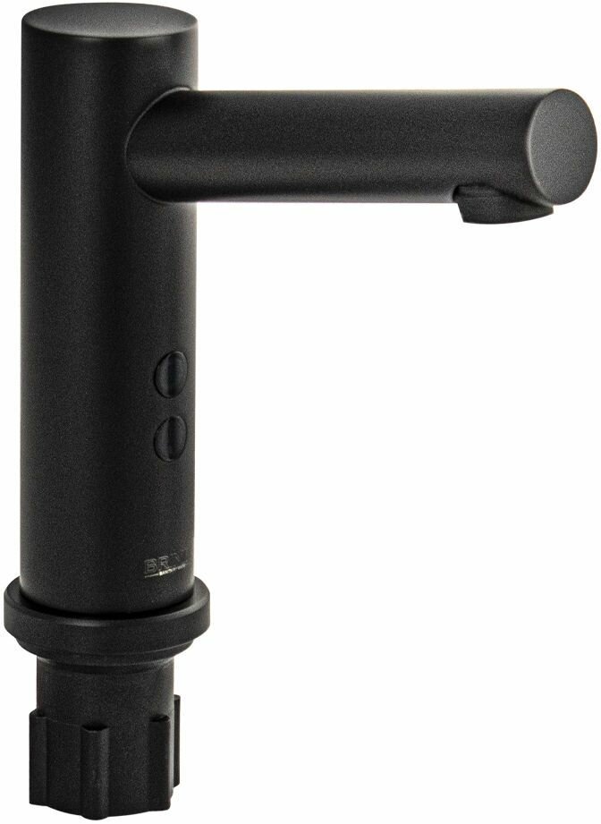 фото Смеситель сенсорный для раковины, из нержавеющей стали, цвет черный.