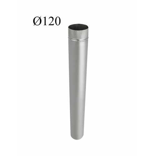фото Труба печная сталь черная 120*1000мм алвит