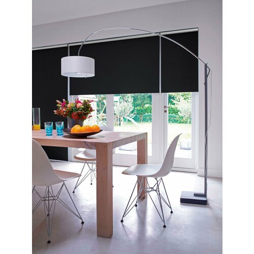 Рулонная штора FIXLINE AMIGO Blackout Рондо Черный 40*180 см