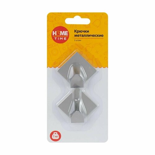 Крючки металлические Home Time 2 шт в ассортименте 339₽