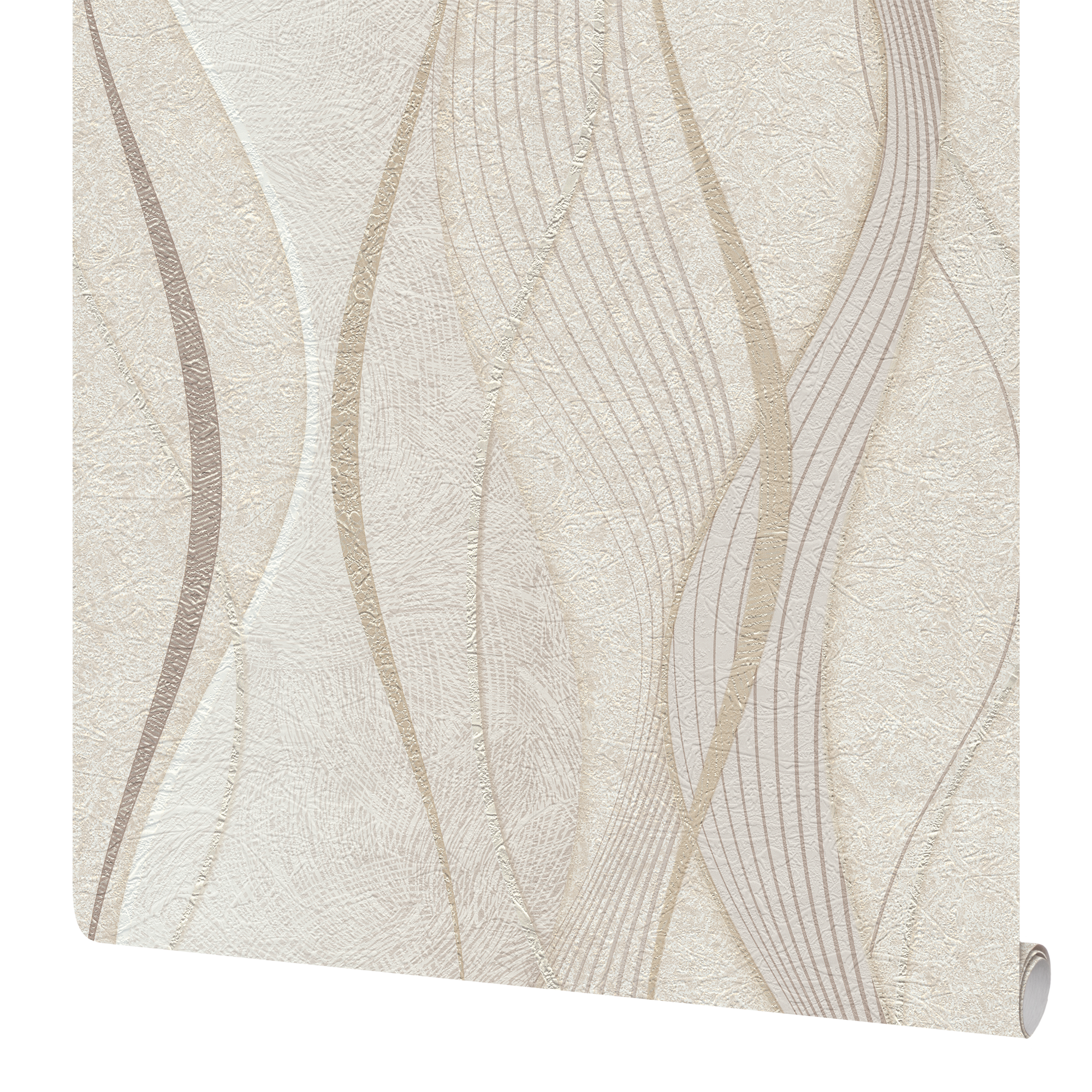 фото Обои бумажные Московская обойная фабрика Юрмала теплые бежевые 0.53 м 235462-1