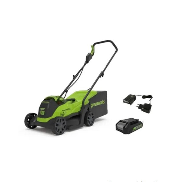 фото Газонокосилка аккумуляторная Greenworks GD24LM33K4 24В 1акк 4.0 Ah+з. у.