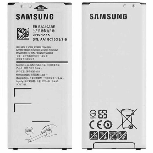 акб для samsung galaxy a5 sm a500f eb ba500abe тех упак oem АКБ для Samsung Galaxy A3 SM-A310F (EB-BA310ABE) тех. упак. OEM