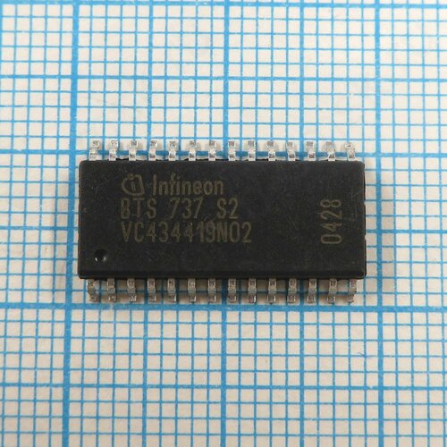 BTS737S2 - 4х канальный коммутатор нагрузок со схемами управления 647₽