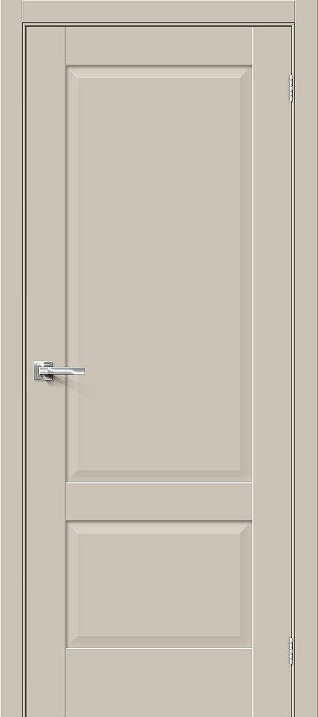 Дверь Прима-12 Cream Silk Браво, Bravo 200*80 + коробка и наличники