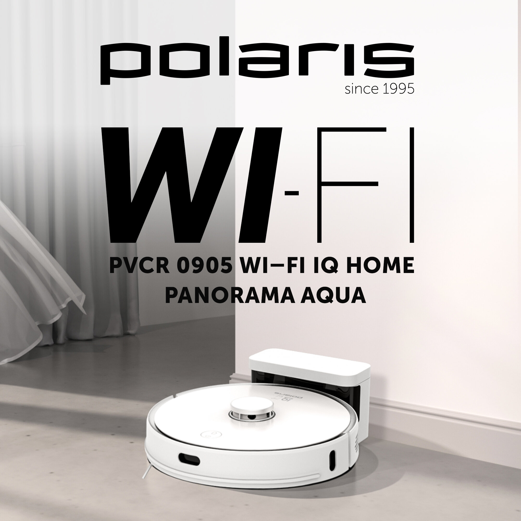 Робот-пылесос Polaris PVCR 0905 Wi–Fi IQ Home Panorama Aqua - фото №2