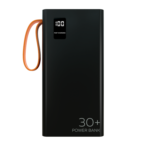 PURE Внешний аккумулятор 30000mAh 2USB 2.1A More choice PB22-30 с кабелем Black внешний аккумулятор more choice pb52 30 30000mah 2usb 2 1a белый