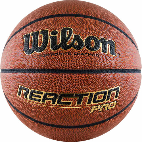 Мяч баскетбольный Wilson Reaction PRO WTB10137XB07, размер 7 мяч баскетбольный wilson reaction pro арт wtb10138xb06 р 6 синт pu бутиловая камера темно коричневый