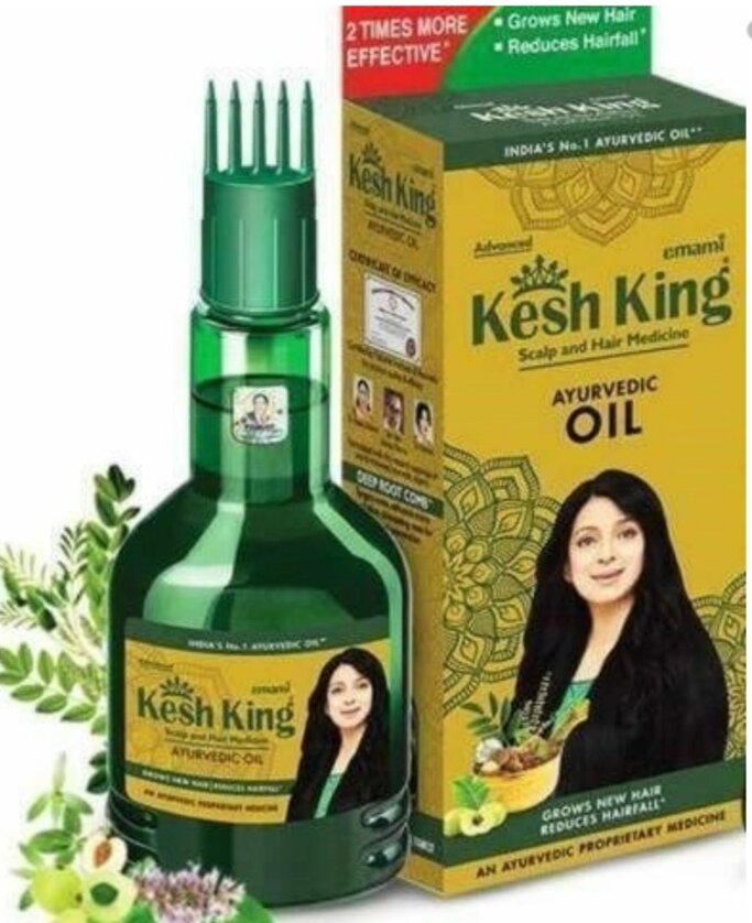 Kesh King, Кеш Кинг, Лечебное масло от выпадения волос, для волос и кожи головы, 100 мл