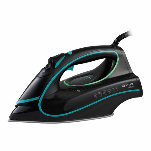 Утюг 2600ВТ керам Покрытие двойное С отпар Самооч противокап ЗАЩ от накипи резерв 450МЛ VITEK 704500₽