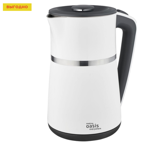 Чайник электрический Oasis K-4SPW 2200Вт 17л нерж сталь белый 249000₽