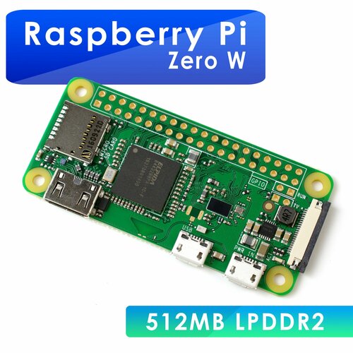 Raspberry Pi Zero W / микрокомпьютер расберри малина Ampertok raspberry pi zero camera cable 5mp mini size vision camera for raspberry pi zero w zero raspberry pi 3 model b camera module