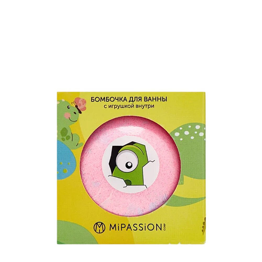 MIPASSIONcorp Бомбочка для ванны с игрушкой, динозаврики / MiPASSiON 130 гр - фото №2