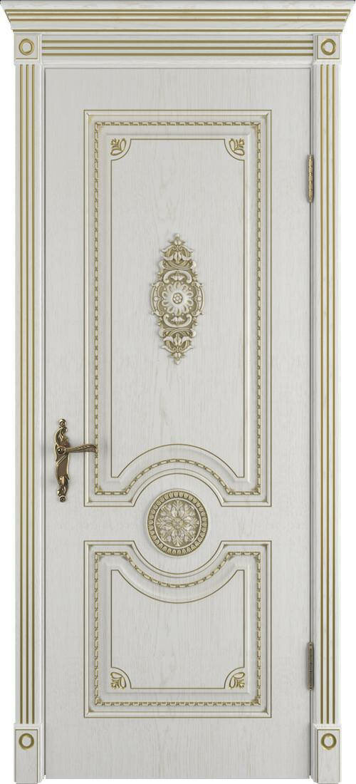 Межкомнатная дверь VFD Greta ДГ, Bianco Classic 2000*800. Комплект (полотно, коробка, наличник)