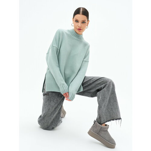 фото Свитер размер 40-44, бирюзовый karachtex