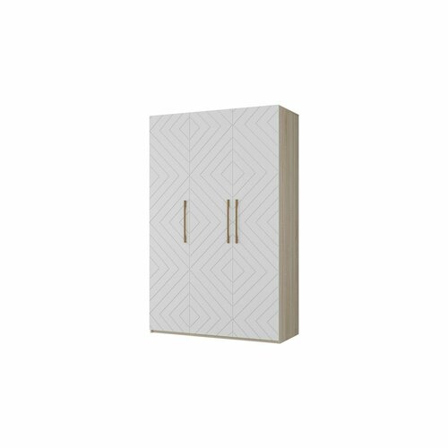 Шкаф 3-х створчатый Копенгаген - Дуб Сонома Белый матовый 34830₽