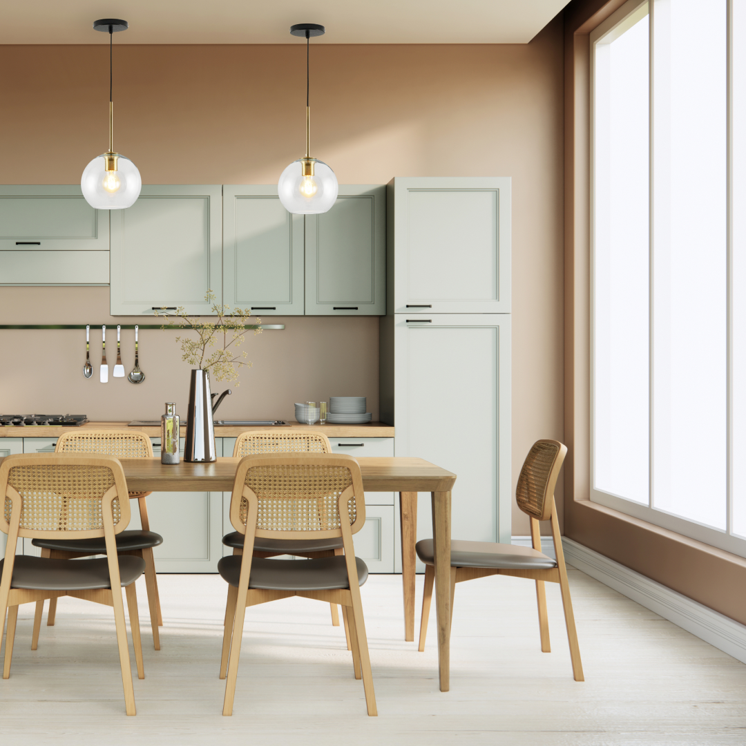 Подвесной светильник Moderli V2110-P Sumatra 1*E27*60W прозрачный Hoff - фото №6