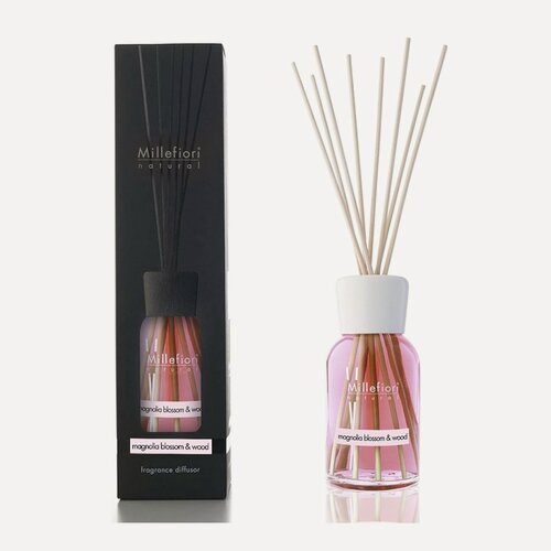 Изображение товара Millefiori Milano NATURAL / Диффузор с палочками 250 мл Цветы магнолии и дерево /Magnolia blossom & Wood