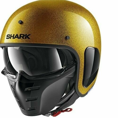 Шлем Shark S-Drak Fiber Blank Glitter Gold L