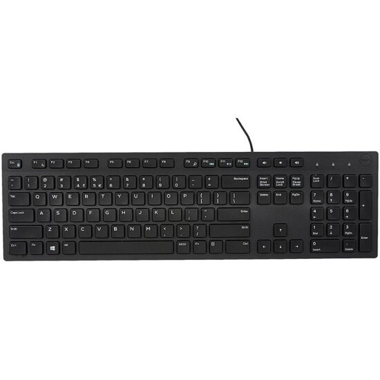 Клавиатура Dell KB216 English version проводная черный