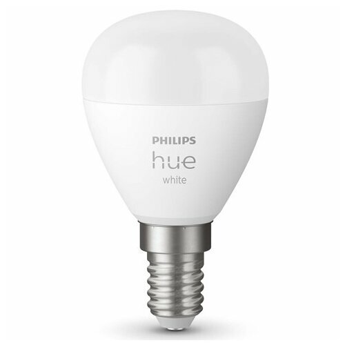 Умная лампа Philips Hue White Bluetooth E14 P45 55Вт 2700К 1шт 929002440603 5540₽