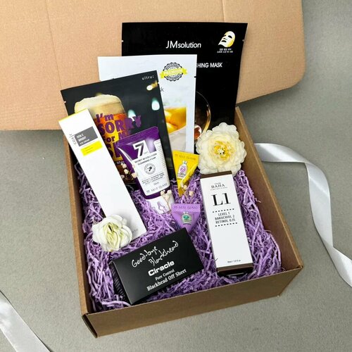 Бьюти-бокс «Cвежесть и сияние кожи лица» / Набор для лица / Подарочный набор / Подарочный набор в коробке / Косметический набор / Набор косметики / Бьюти бокс / Подарок для девушки для женщины маме коллеге / иделик